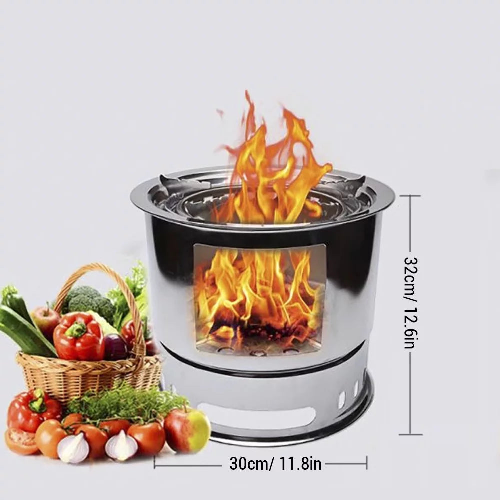4 In 1 Portable Wood Camping Stove L5173