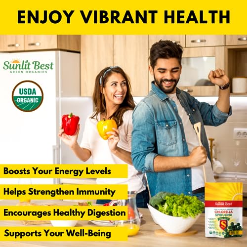 500 Organic Chlorella Spirulina Tablets J9048
