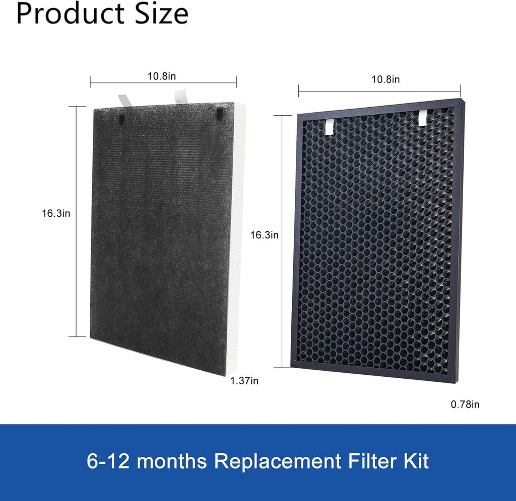 1 Set Replacement Filter with H13 Grade HEPA Filter and Activated Carbon Filter Y652541