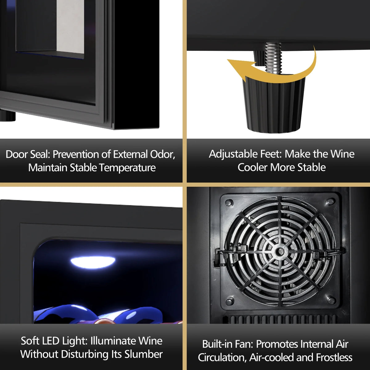 6 Bottle Wine Cooler with Digital Temperature Control R490179
