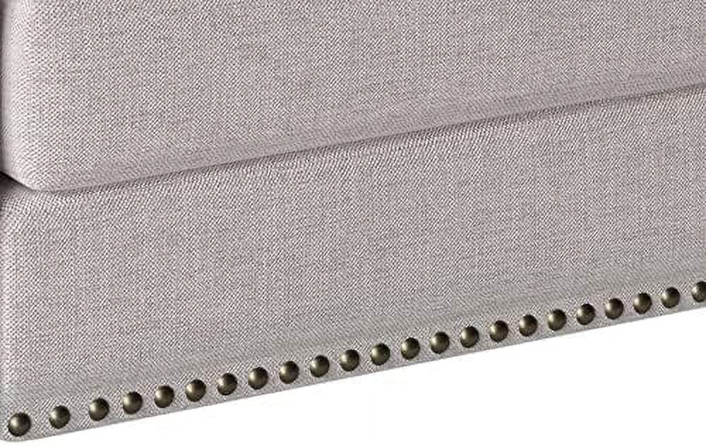 Blue Linen Tufted Recliner Single Sofa M5969