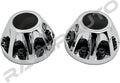 Chrome 17" 2pcs Rear Wheel Center Hub Cap Cover for Chevy Silverado 3500 Dually & GMC Sierra 3500 M333297