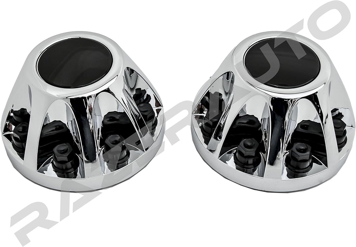 Chrome 17" 2pcs Rear Wheel Center Hub Cap Cover for Chevy Silverado 3500 Dually & GMC Sierra 3500 M333297