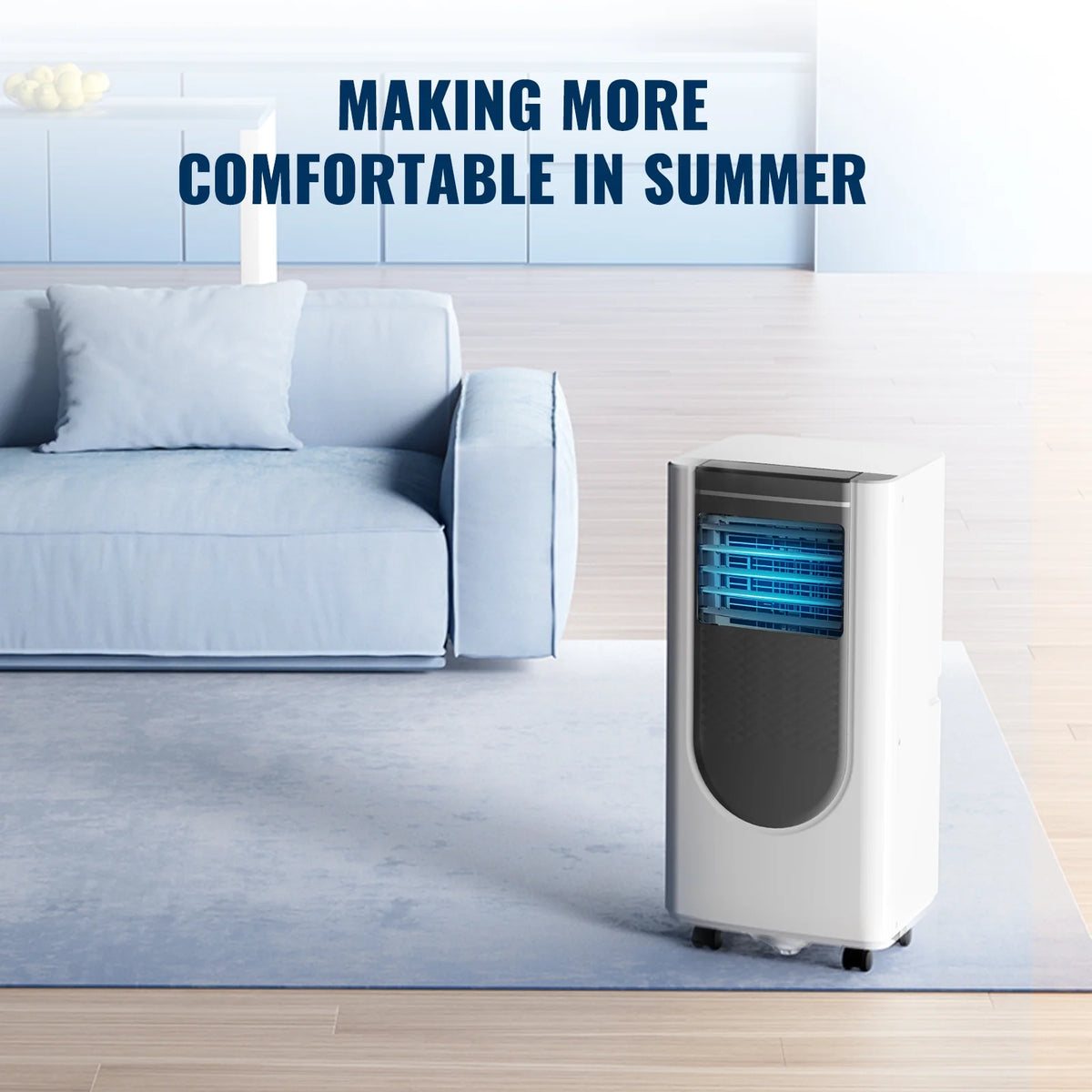 8000 Btu Portable Air Conditioner with Dehumidifier & Fan C3079