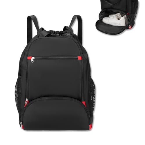 Drawstring Backpack with Shoes Compartment L4455