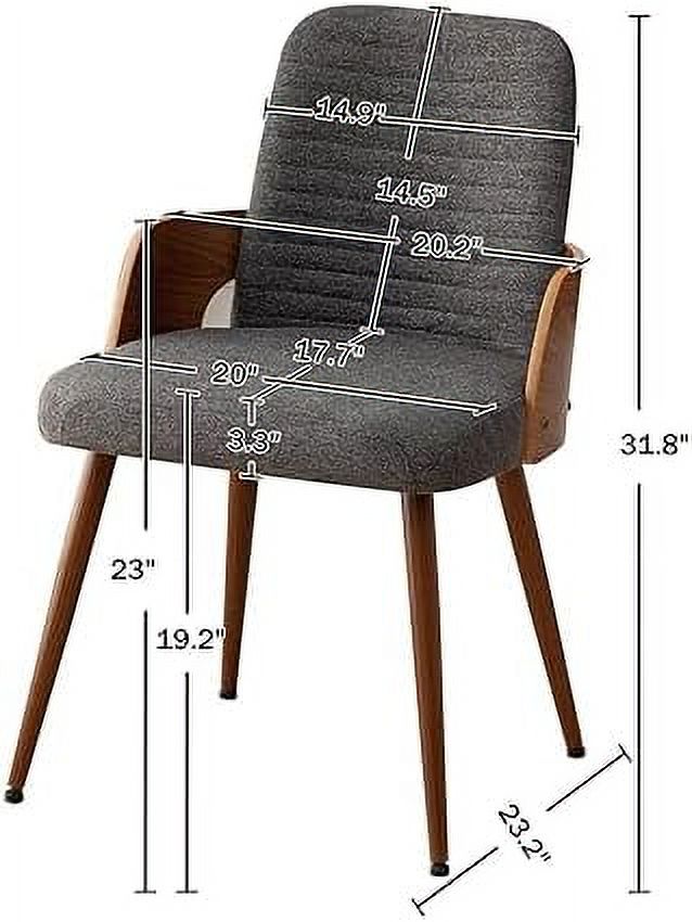 Dining Room Chairs Set of 2 Upholstered Faux Leather Metal Legs Armless W950142