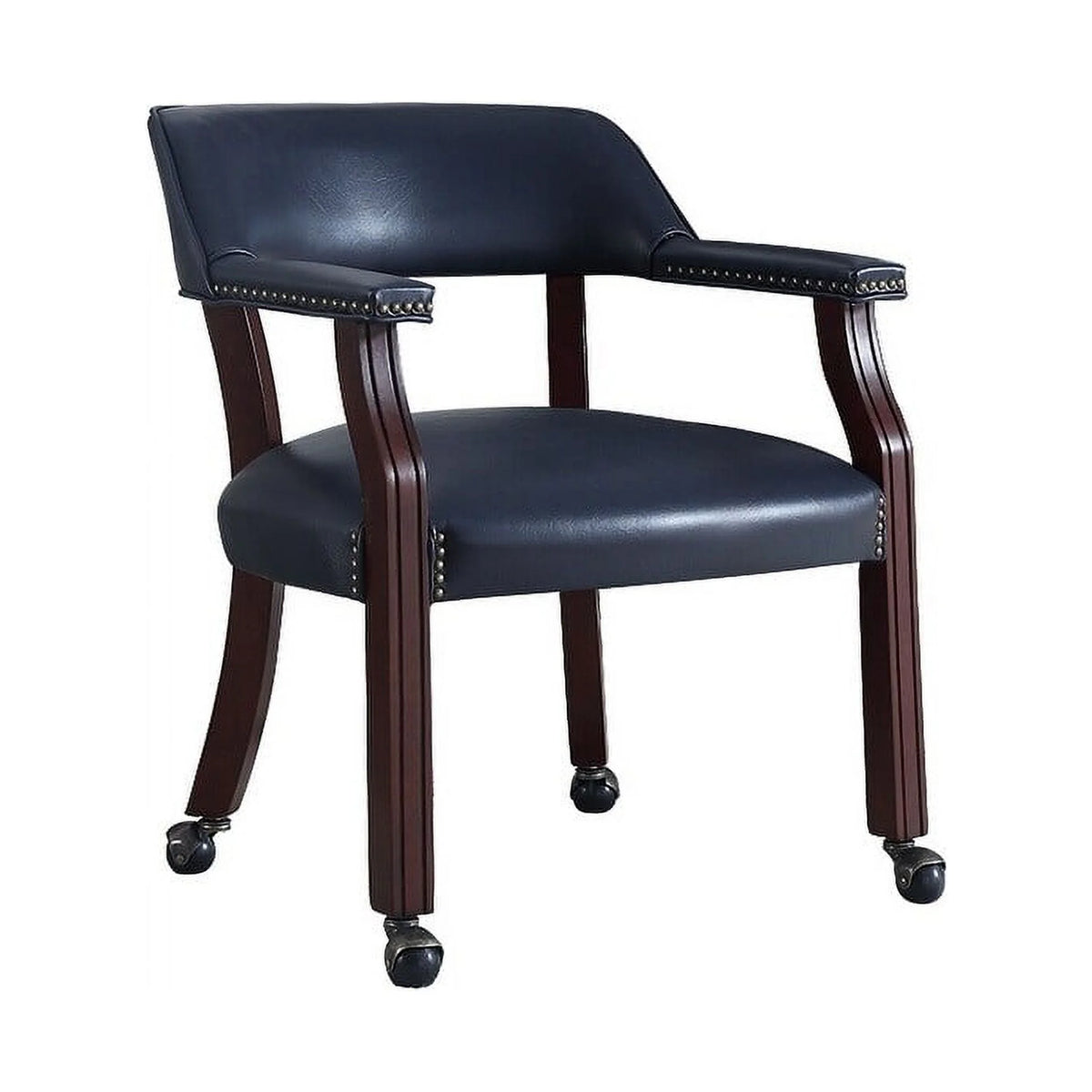 Faux Leather Home Office Chair with Casters N3619