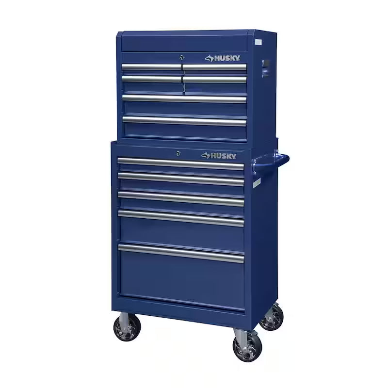11 Drawer Tool Chest and Cabinet, Blue E489