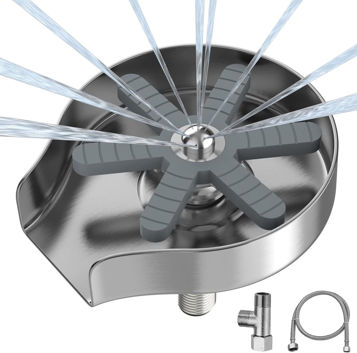 Metal Glass Rinser for Kitchen Sink, Brushed Nickel P930