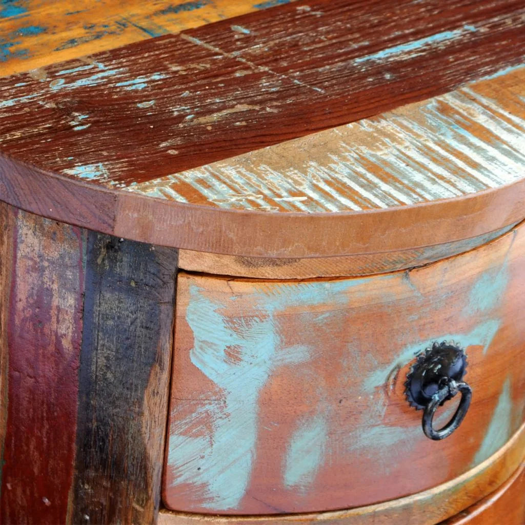 Reclaimed 3 Drawer Solid Wood Cabinet I339