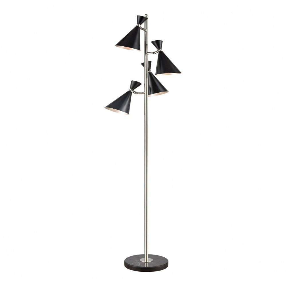 Metal 4 Light Floor Lamp B6852