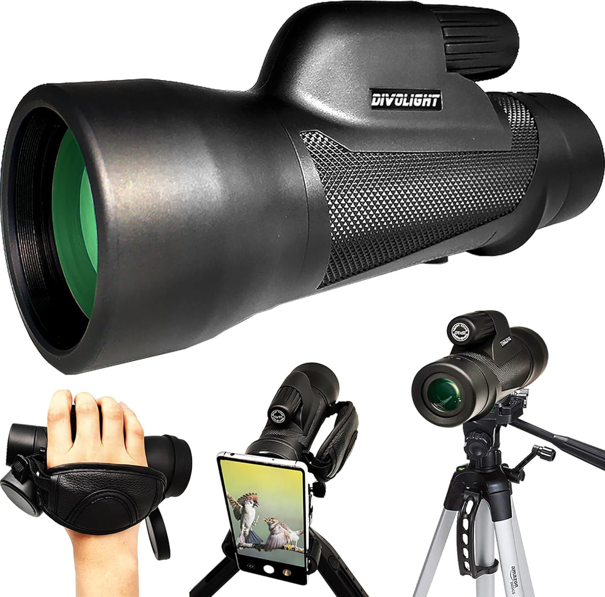 12x50 High Definition Waterproof Monocular U2427