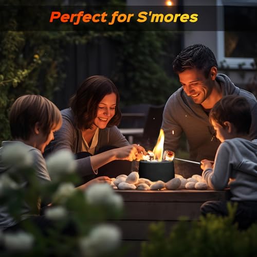 Round Concrete Smokeless Tabletop Fire Pit T988580