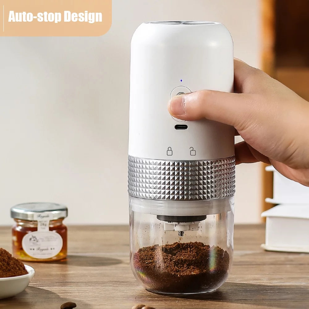 Portable Electric Burr Coffee Grinder with Ceramic Grinding Core D53582