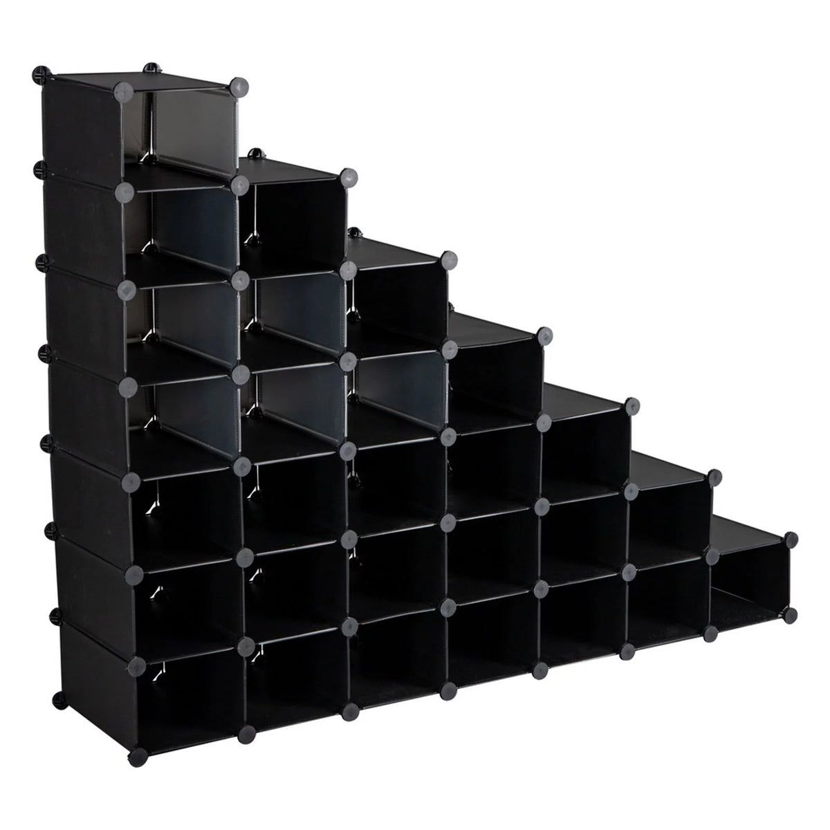 7-Tier 28-Pair Plastic Shoe Rack Y775