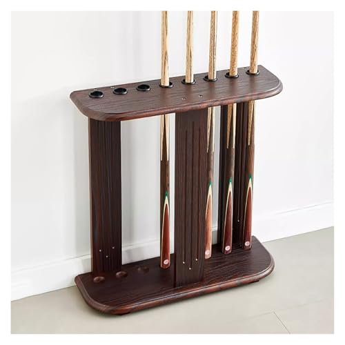 Light Brown Pool Cue Rack for 8 Sticks H7847