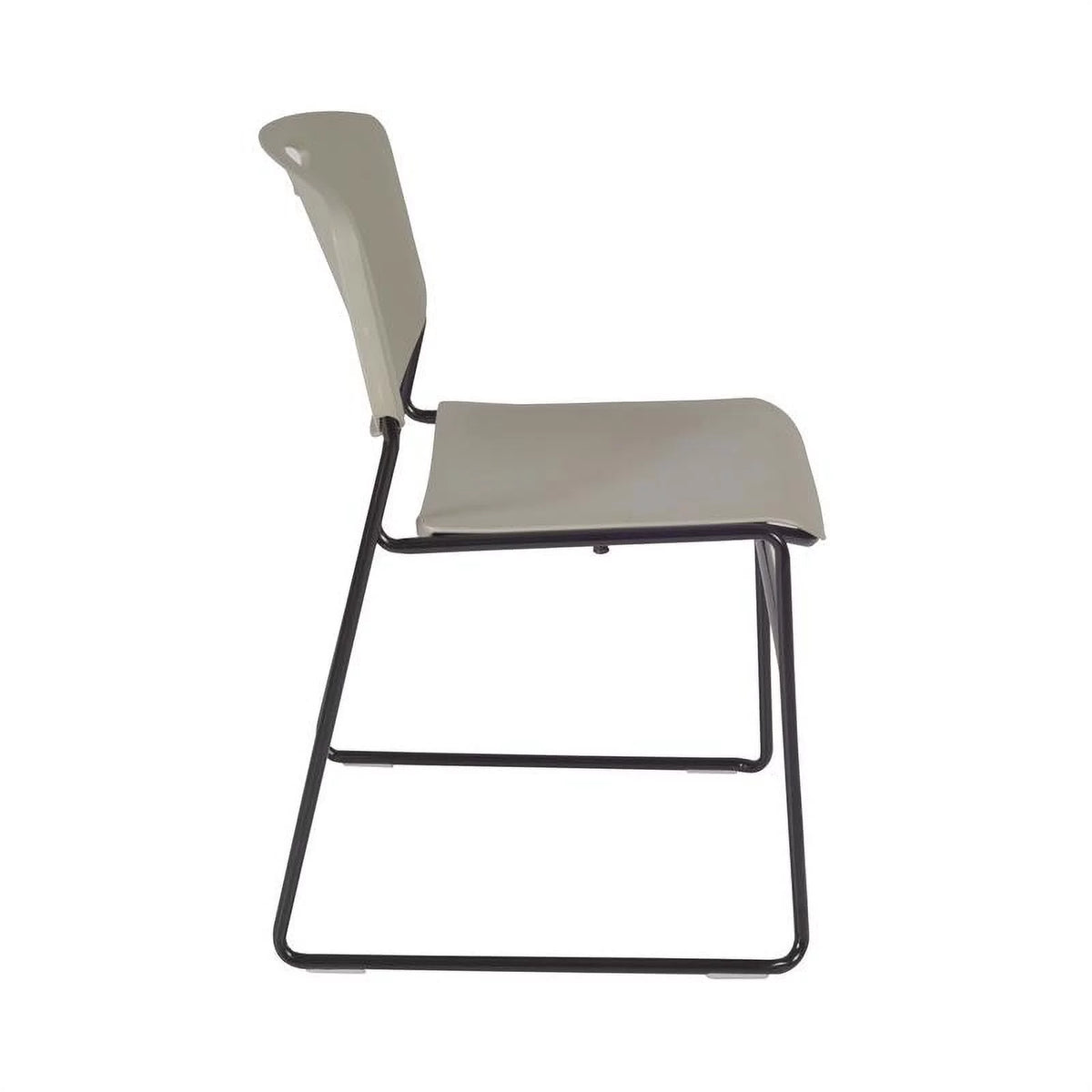 48" Square Breakroom Table & 4 Stack Chairs F1490