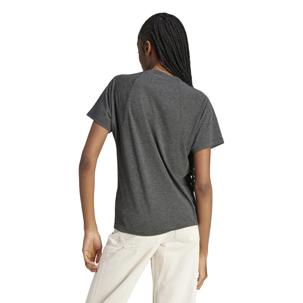 Black Melange Grey Three Tee U170984