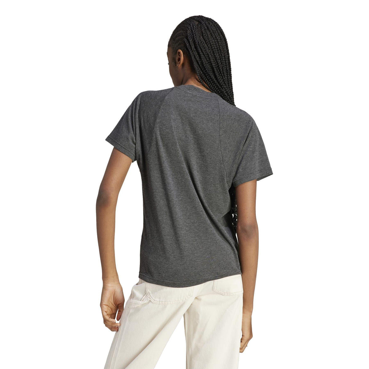 Black Melange Grey Three Tee U170984
