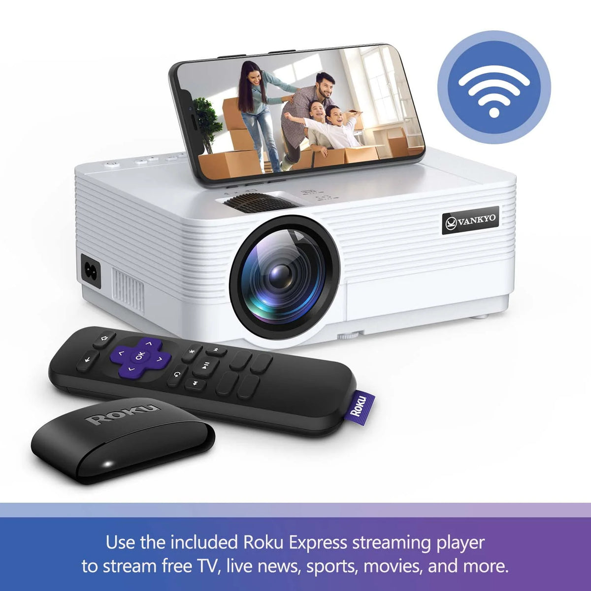 HD Mini Projector with Streaming Player B712