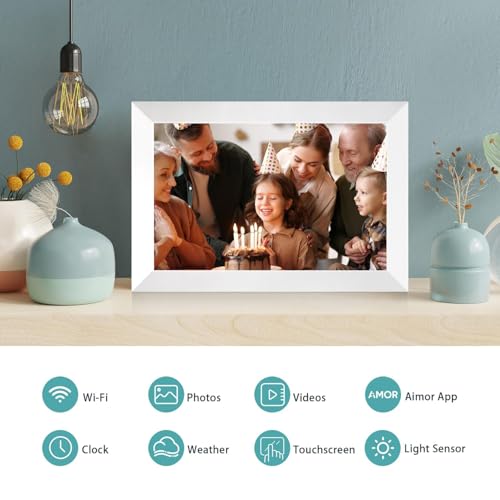 Black 10.1 Inch WiFi Digital Photo Frame with 32GB Storage T40299