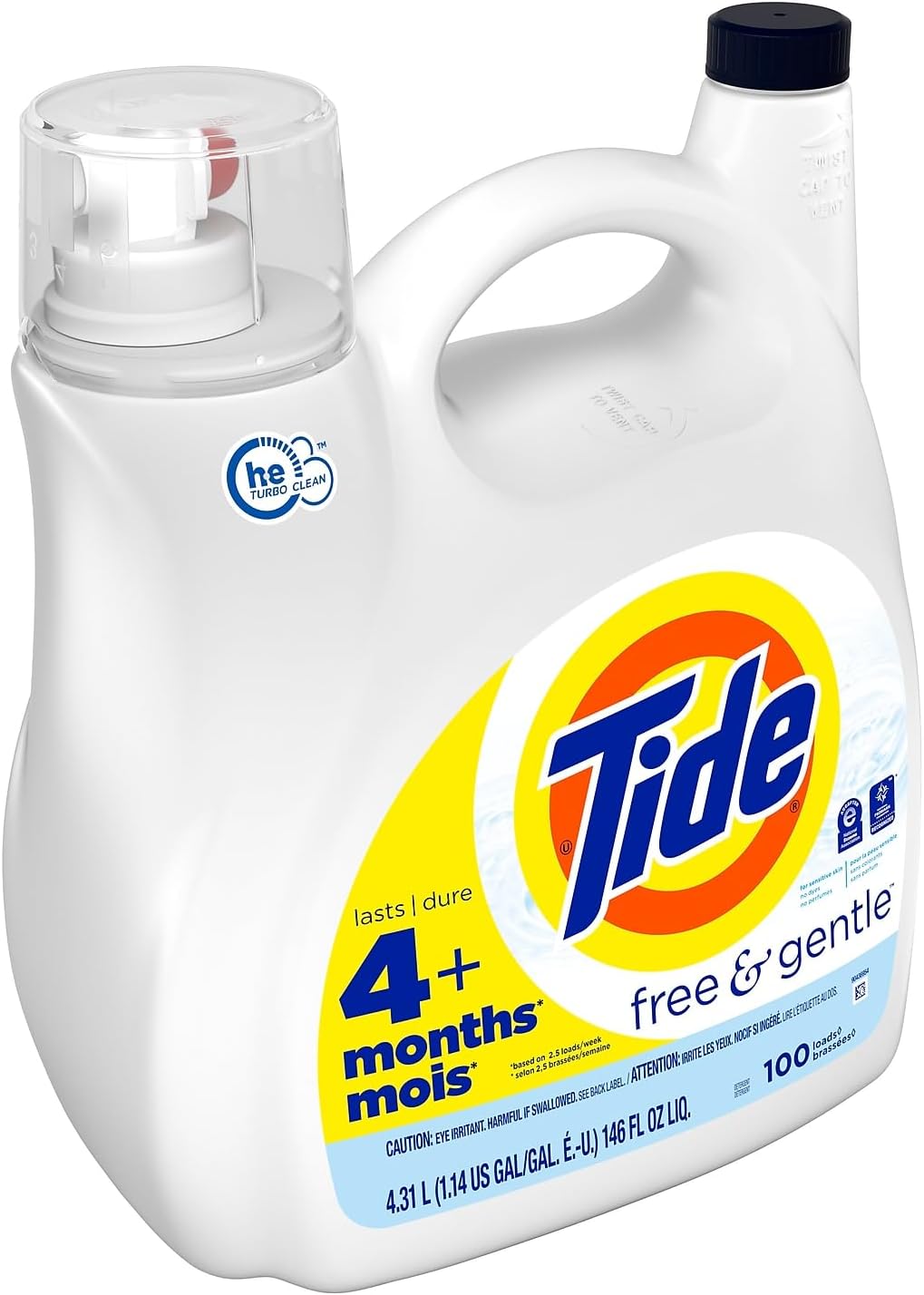 Liquid Laundry Detergent, 107 loads 154 fl oz W627967