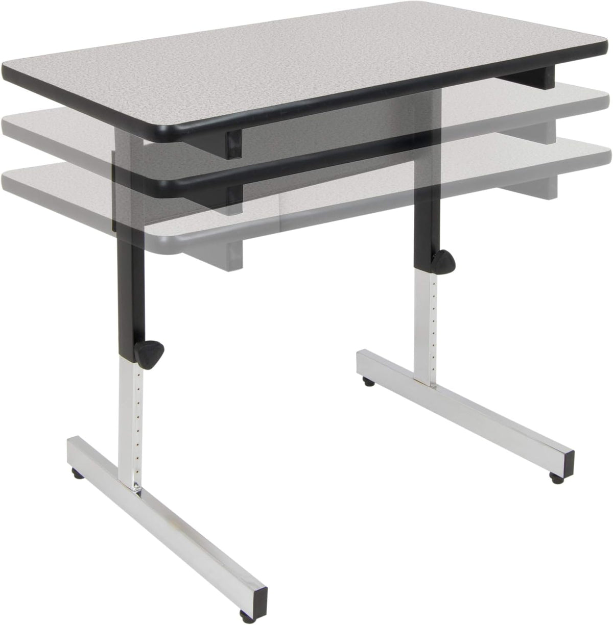 Height Adjustable Office Desk, 36 Inch U372594