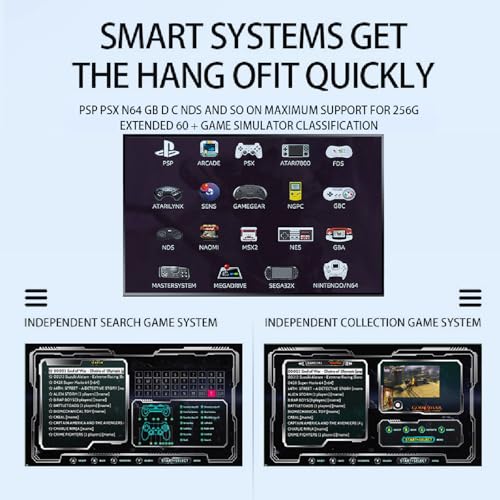 Retro Gaming Console with 2.4g Wireless Dual Controllers, HDMI Output P6161