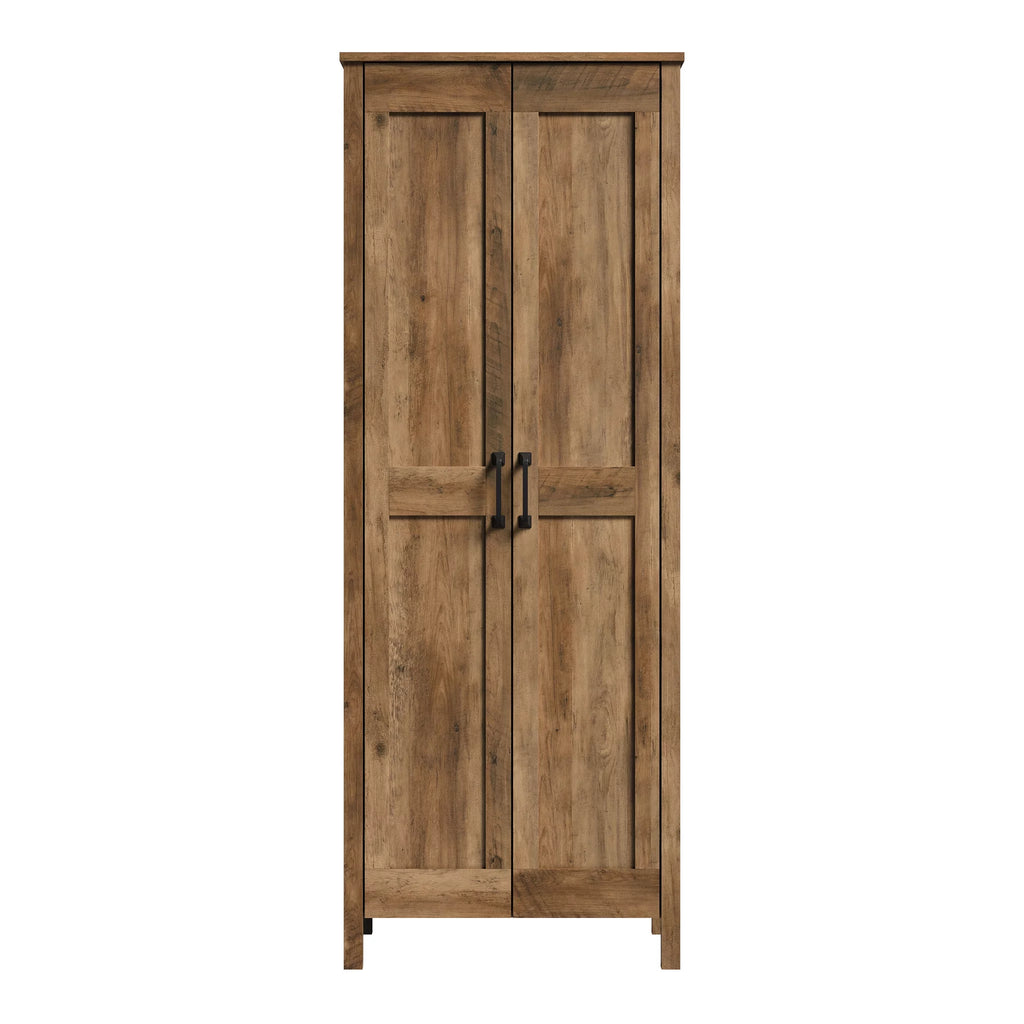Rural Pine Finish Two-Door Storage Cabinet Q404