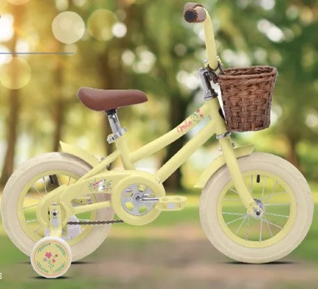 12 in. Pink Girl's Child Bicycle with Front Basket H8128