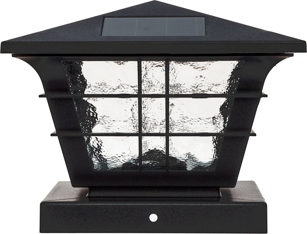 Black 12 Pack Solar Post Cap Light M755