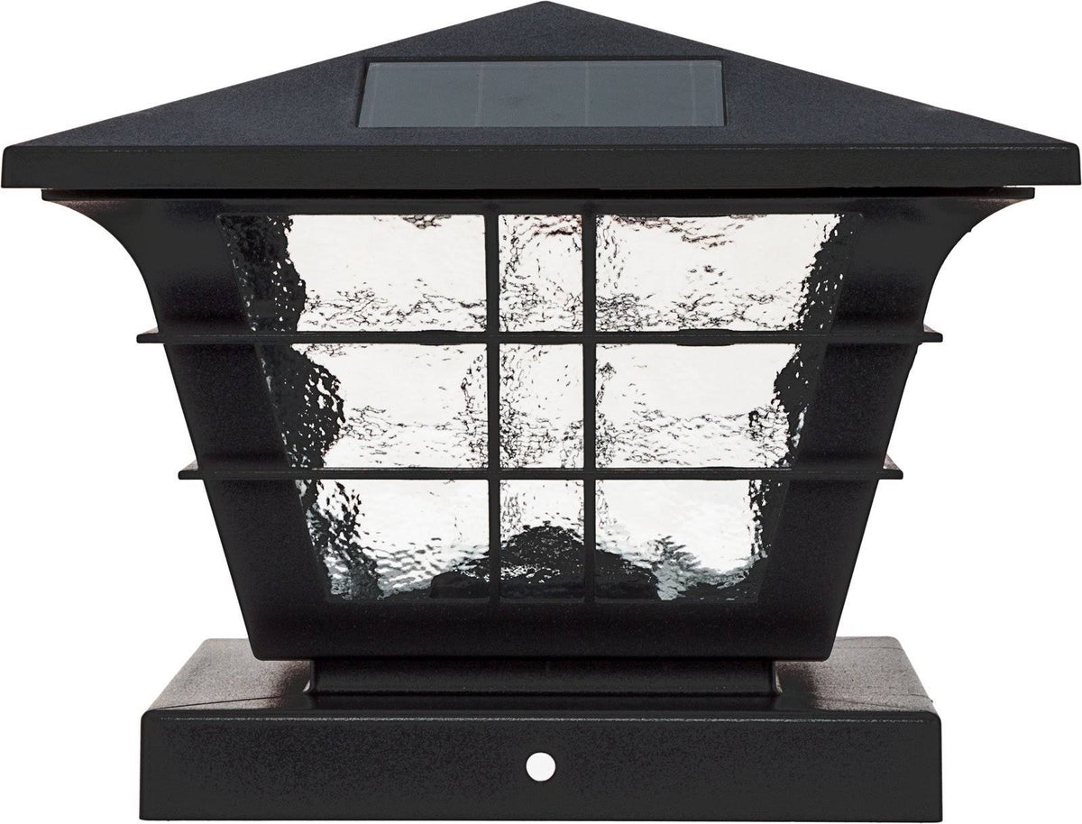 Black 12 Pack Solar Post Cap Light M755