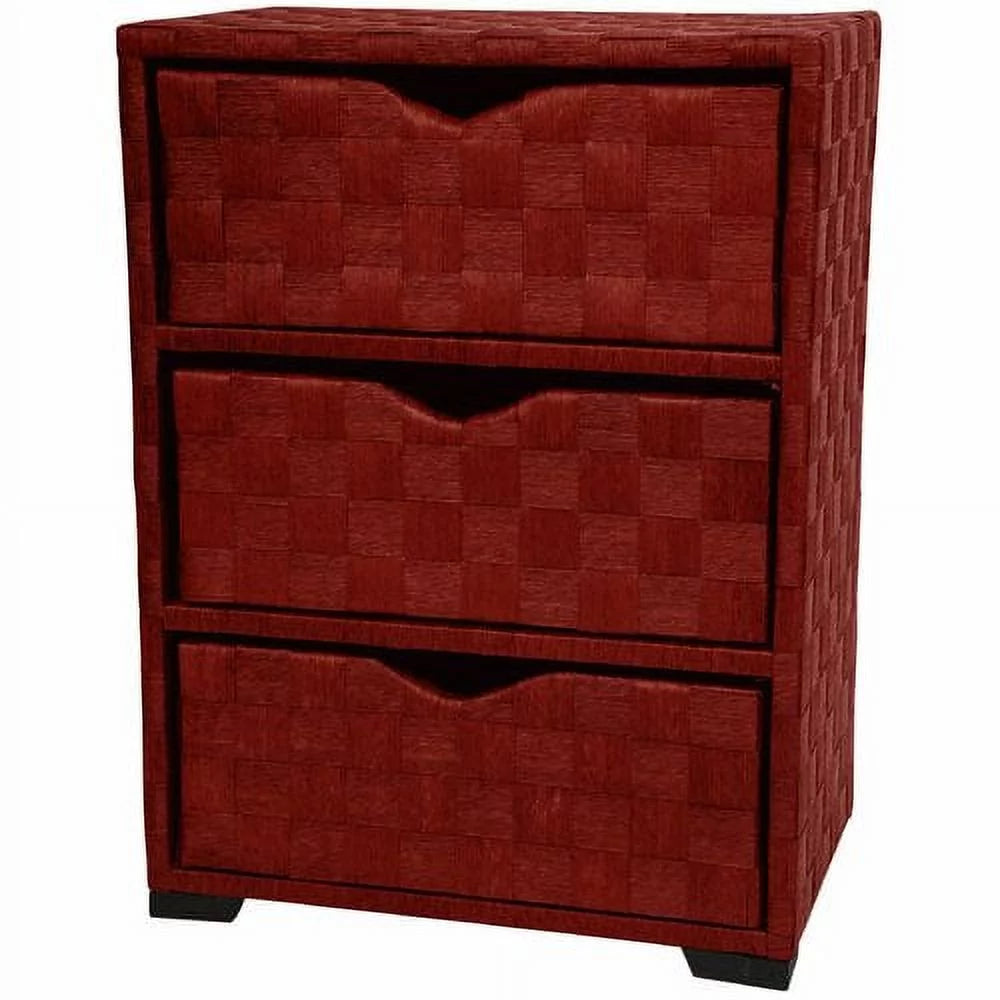 Natural Fiber 3 Drawer Chest of Drawers T1463