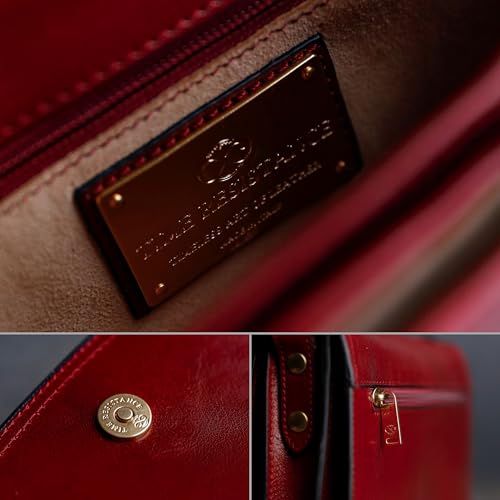 Leather Cross Body Bag V7550