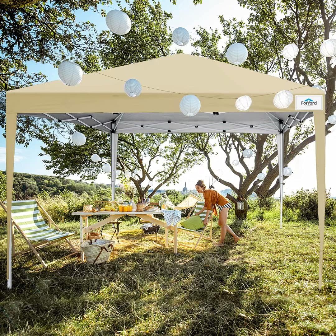 10'x10' Pop Up Canopy Tent with Sidewalls Z6252