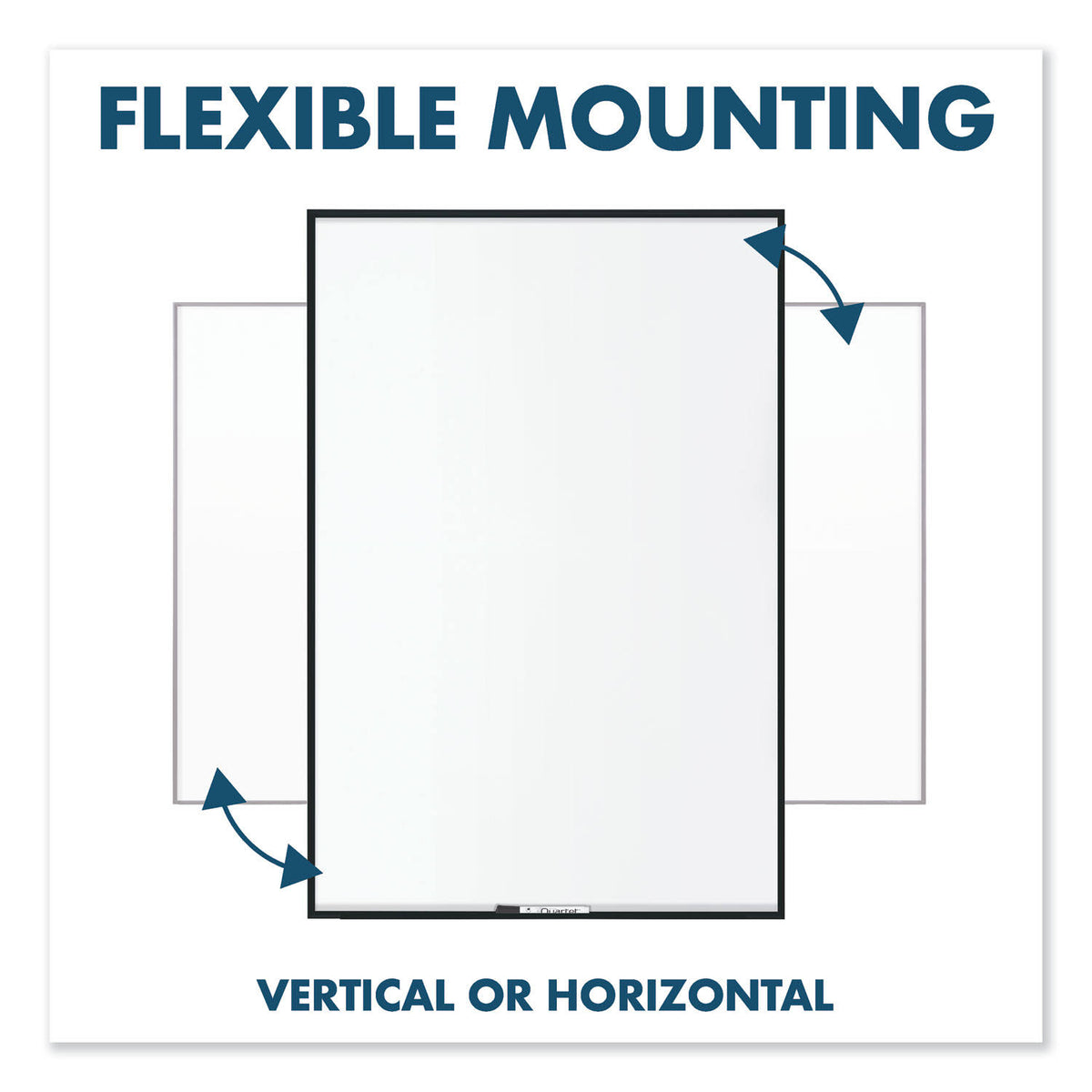 Black Frame Nano-Clean Magnetic Whiteboard K473