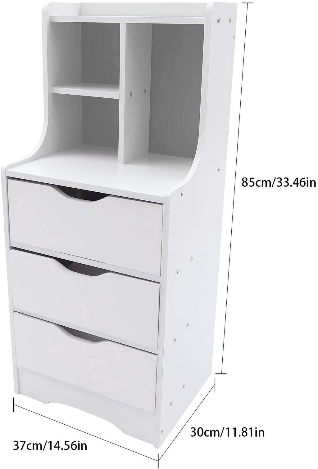 Modern 3 Drawer Nightstand Y239