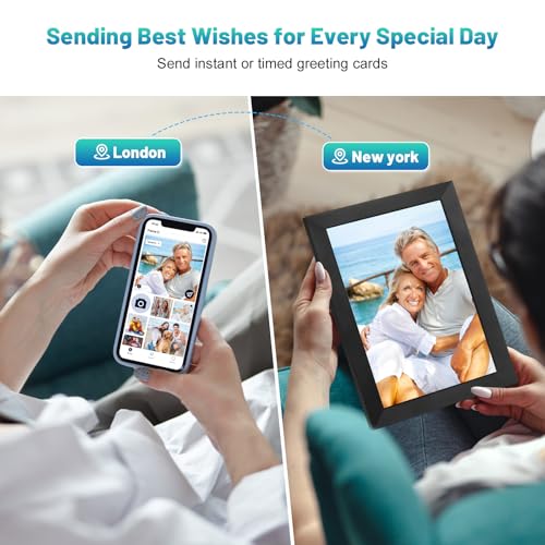 Black 10.1 Inch WiFi Digital Photo Frame with 32GB Storage T40299
