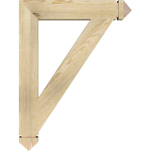 Traditional Arts & Crafts Rough Sawn Douglas Fir Bracket P5298
