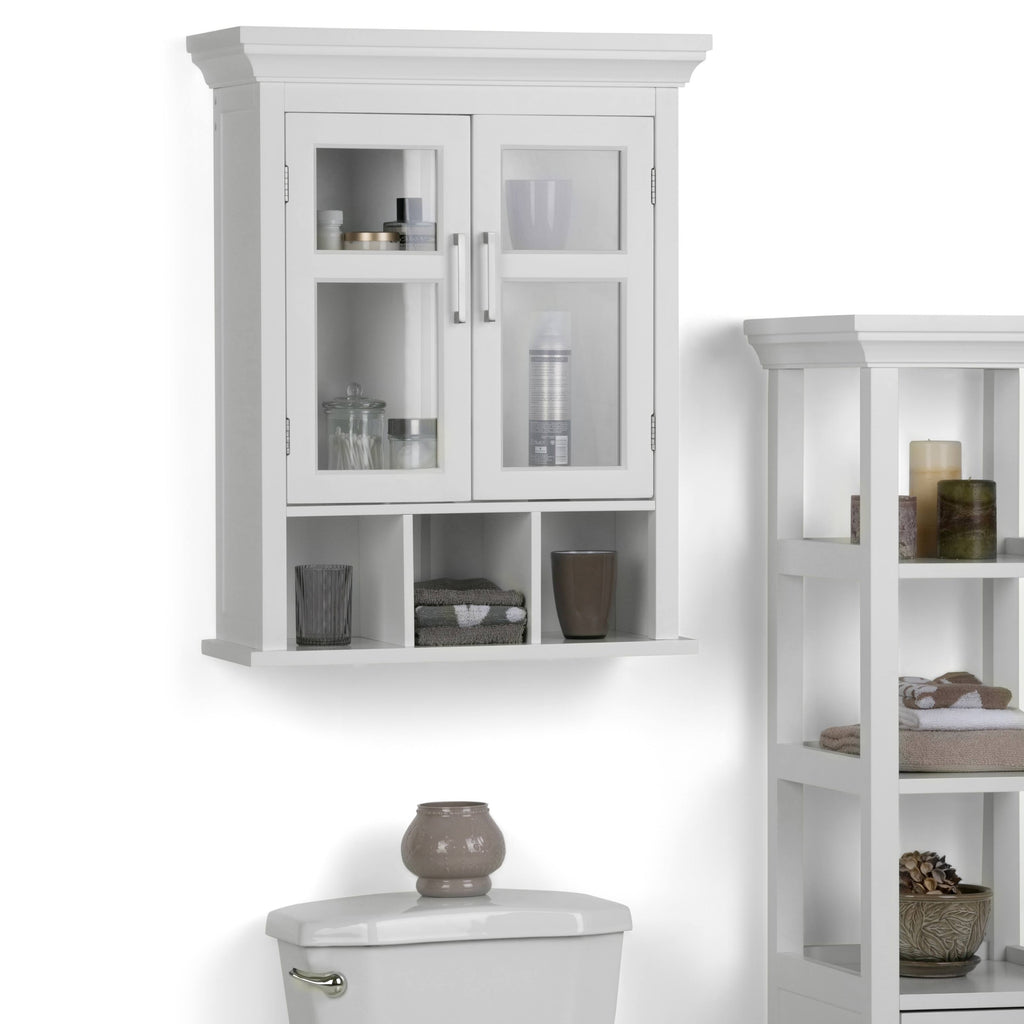 White Two-Door Bathroom Wall Cabinet N564632