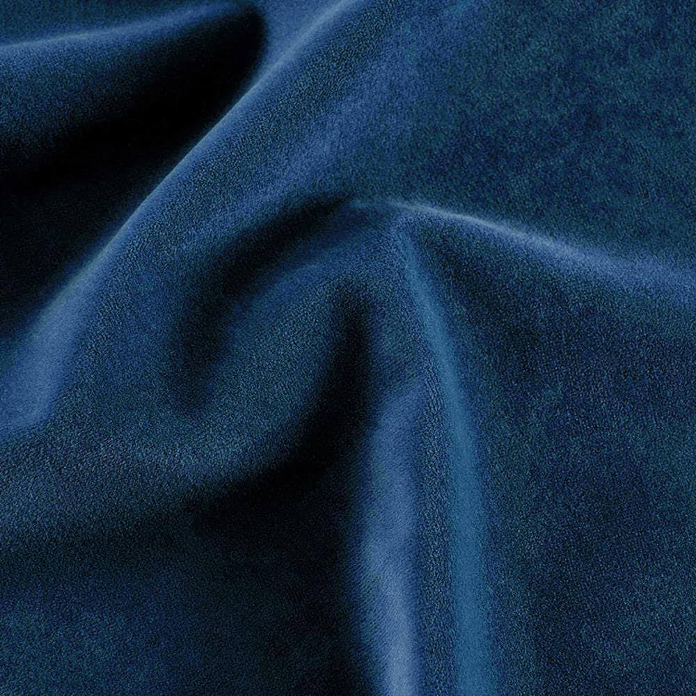2-Piece Quilted Velvet Accent Chair Dark Blue Z181734