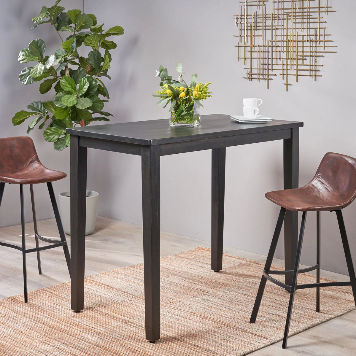 Acacia Wood Bar Table N800604