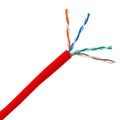 1000ft Red Solid Cat6 Plenum Bulk Cable R80509