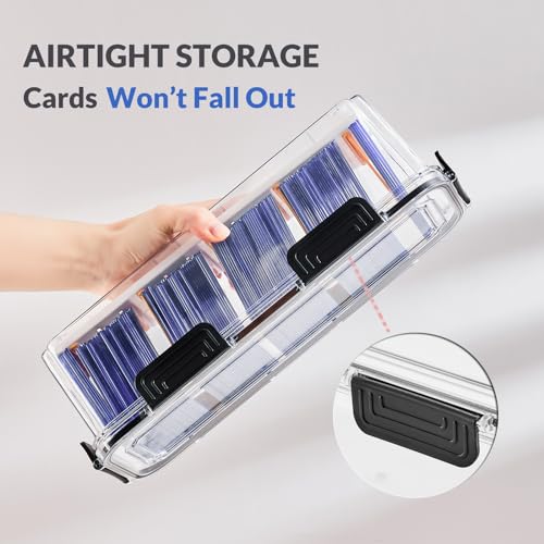2 Pack Trading Card Storage Box with 5 Dividers R942