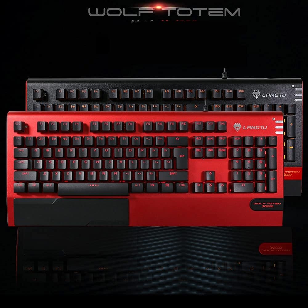 104-Key Mechanical Gaming Keyboard with Mouse and Mouse Pads V9118