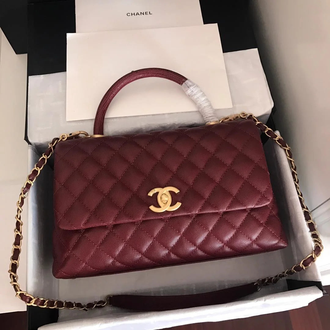 Dark Red Handbag L469481
