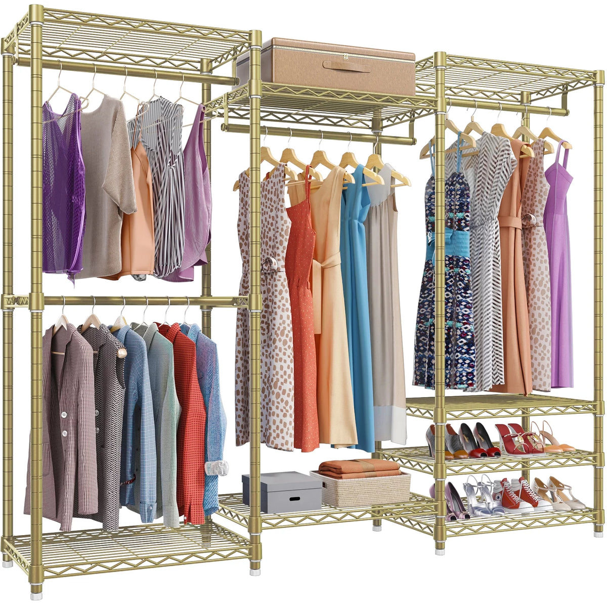 Portable Closet Wardrobe Heavy Duty Clothes Rack G87091
