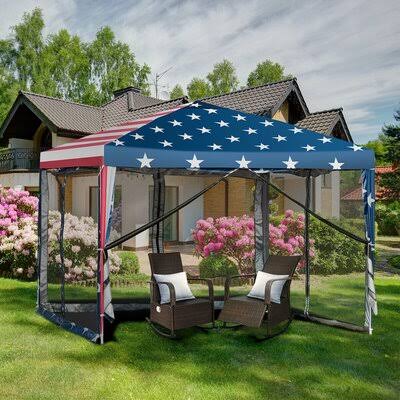 10 ft. W x 10 ft. D Steel Pop-Up Gazebo U55523