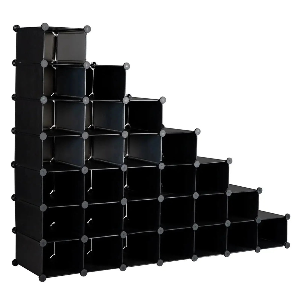 7-Tier 28-Pair Plastic Shoe Rack Y775