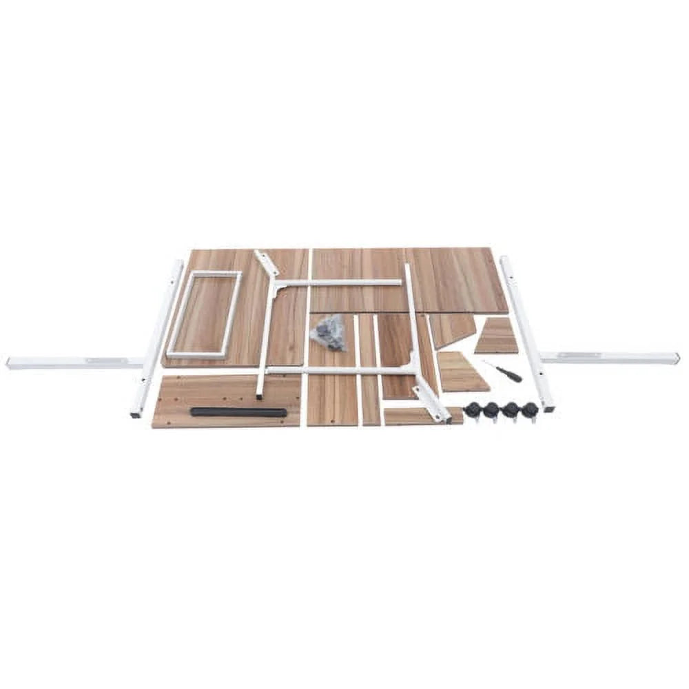 Adjustable C Table with Wheels W803